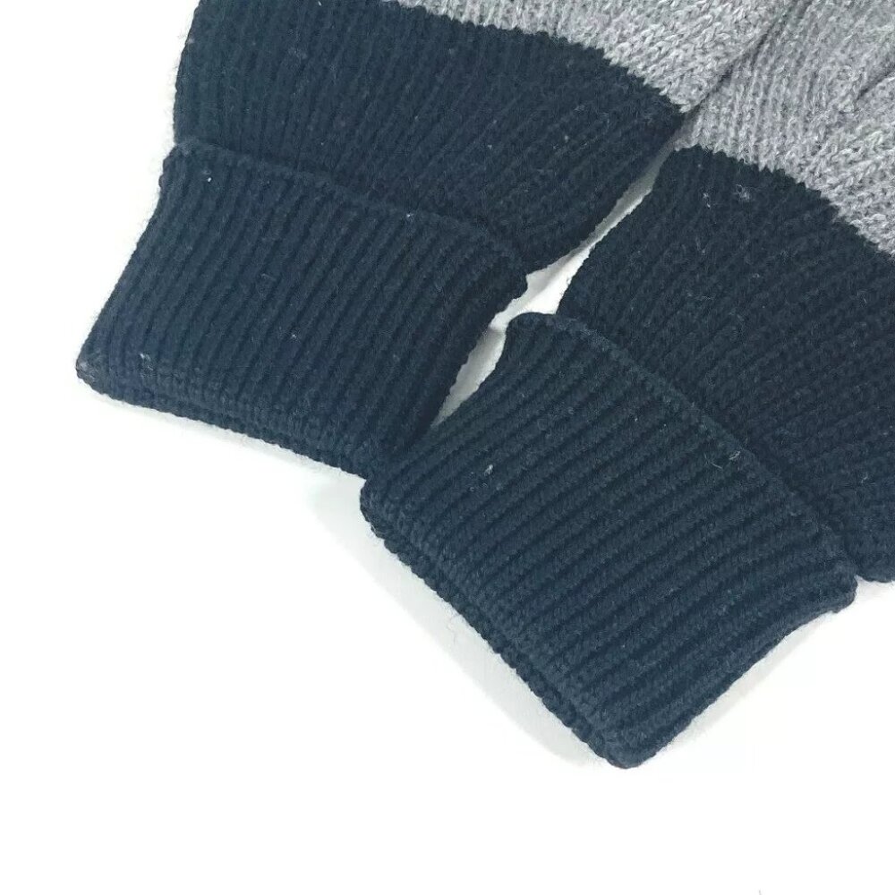 Dior 213MG01AT481 Bicolor CD logo Gloves Accessories gloves wool gray/Black - Picture 6 of 13